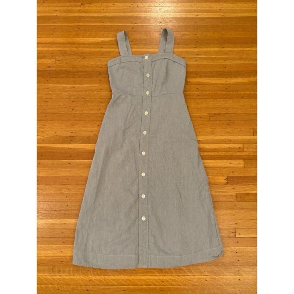Everlane The Cotton Weave Picnic Tank Dress